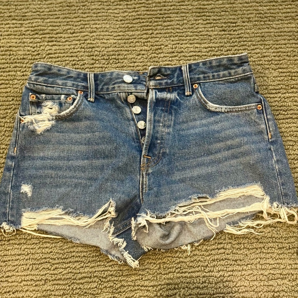 GRLFRND Vintage Blue Jean Shorts